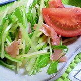 ヤーコンと水菜のサラダ